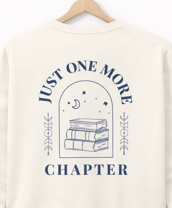 Sweatshirt "Just one more Chapter" - Backprint