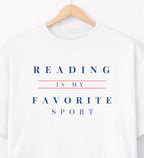 Oversize T-Shirt "Reading is my Favorite Sport "