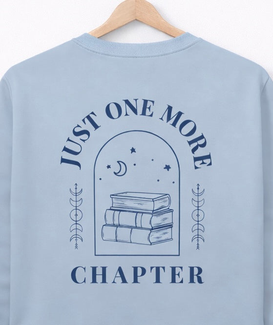 Sweatshirt "Just one more Chapter" - Backprint