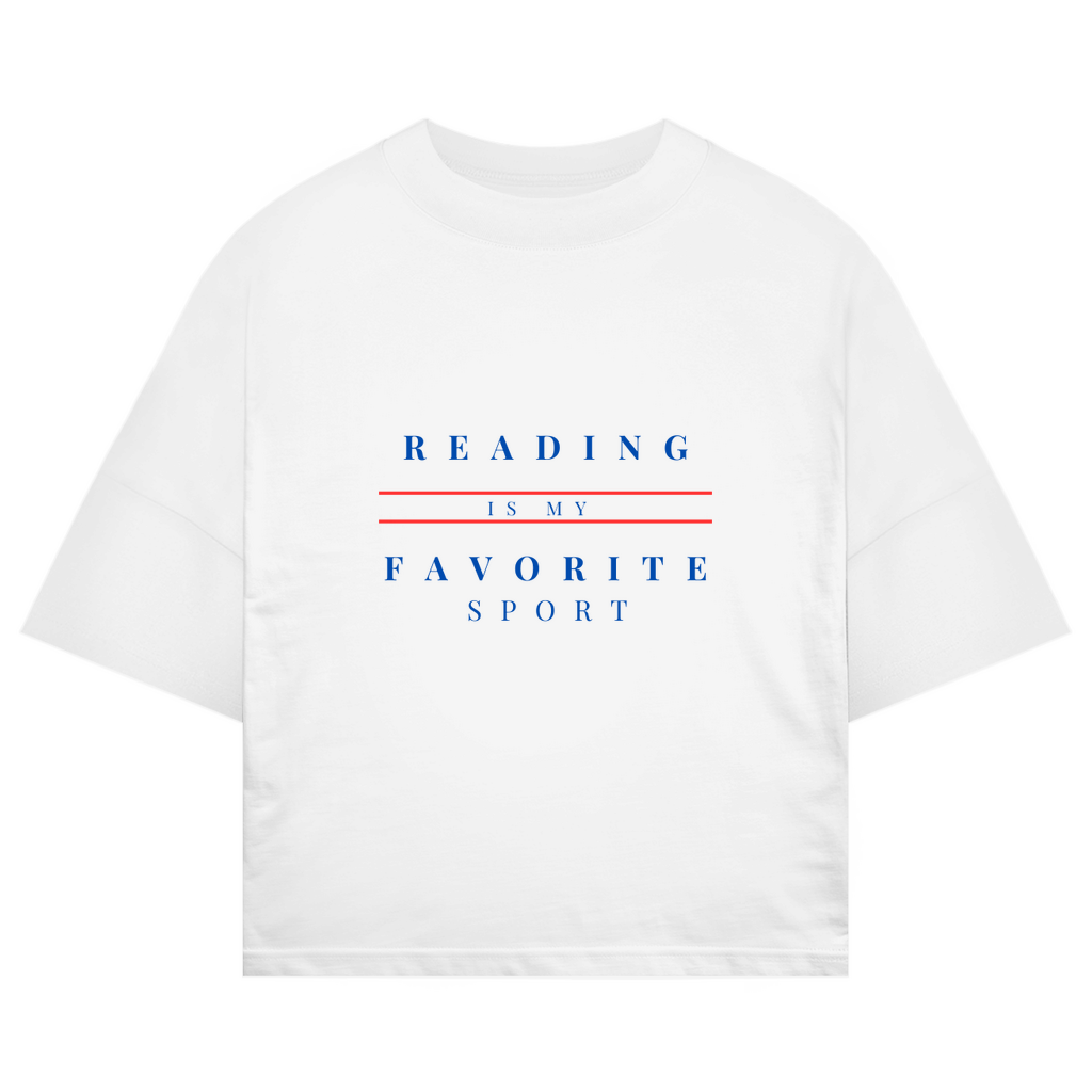 Oversize T-Shirt "Reading is my Favorite Sport "