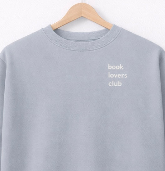 Sweatshirt "Book lovers club" - Frontprint