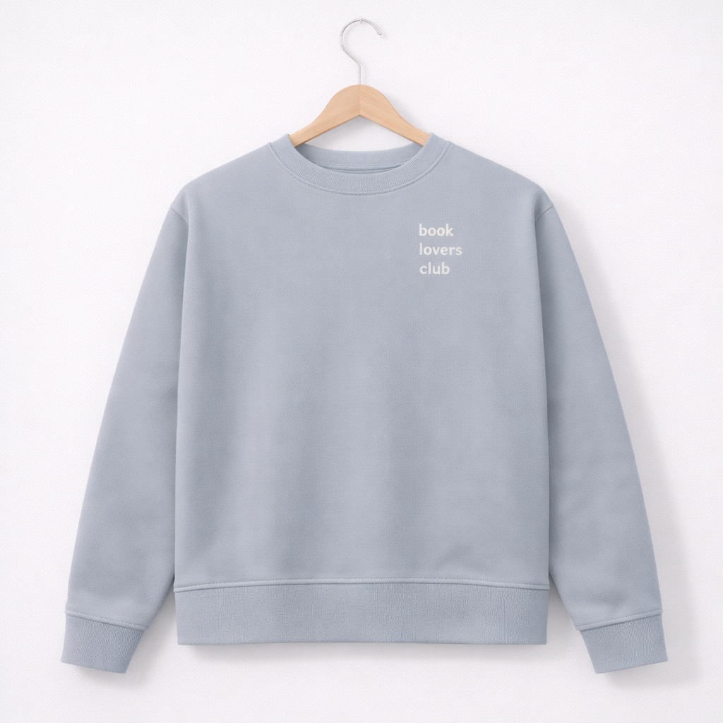 Sweatshirt "Book lovers club" - Frontprint