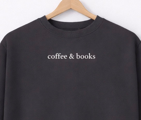Sweatshirt "coffee & books"