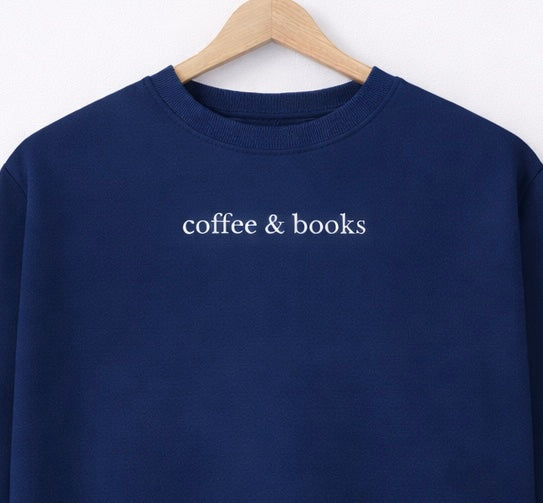 Sweatshirt "coffee & books"