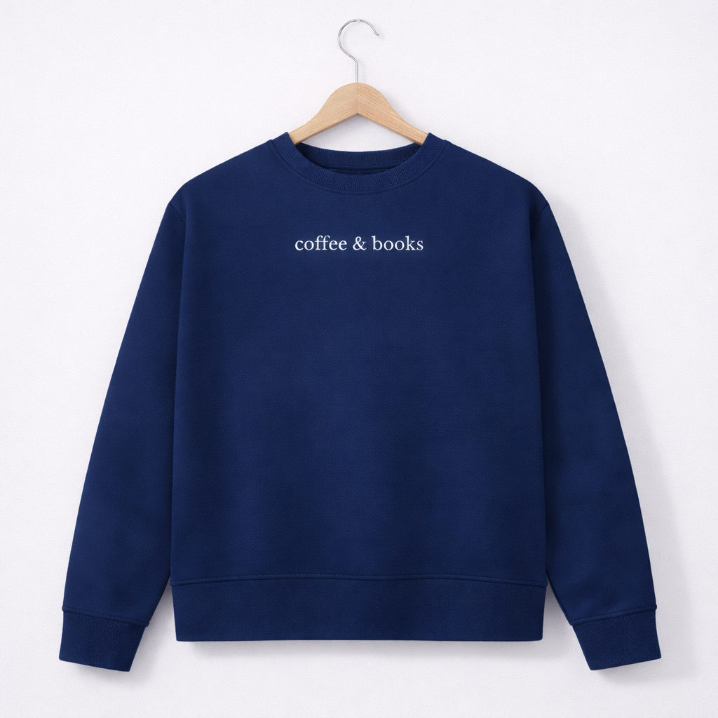 Sweatshirt "coffee & books"