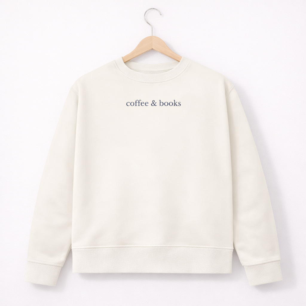 Sweatshirt "coffee & books"