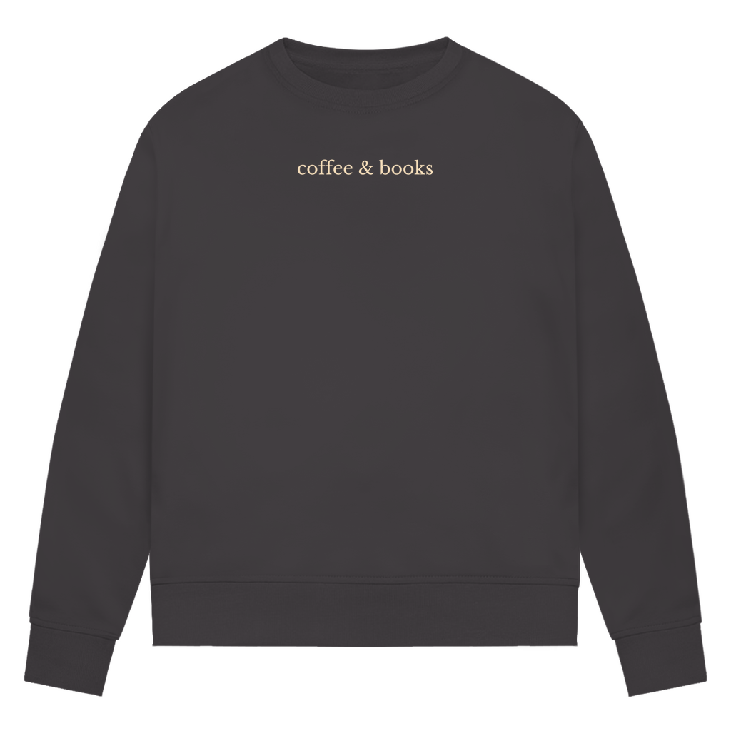 Sweatshirt "coffee & books"