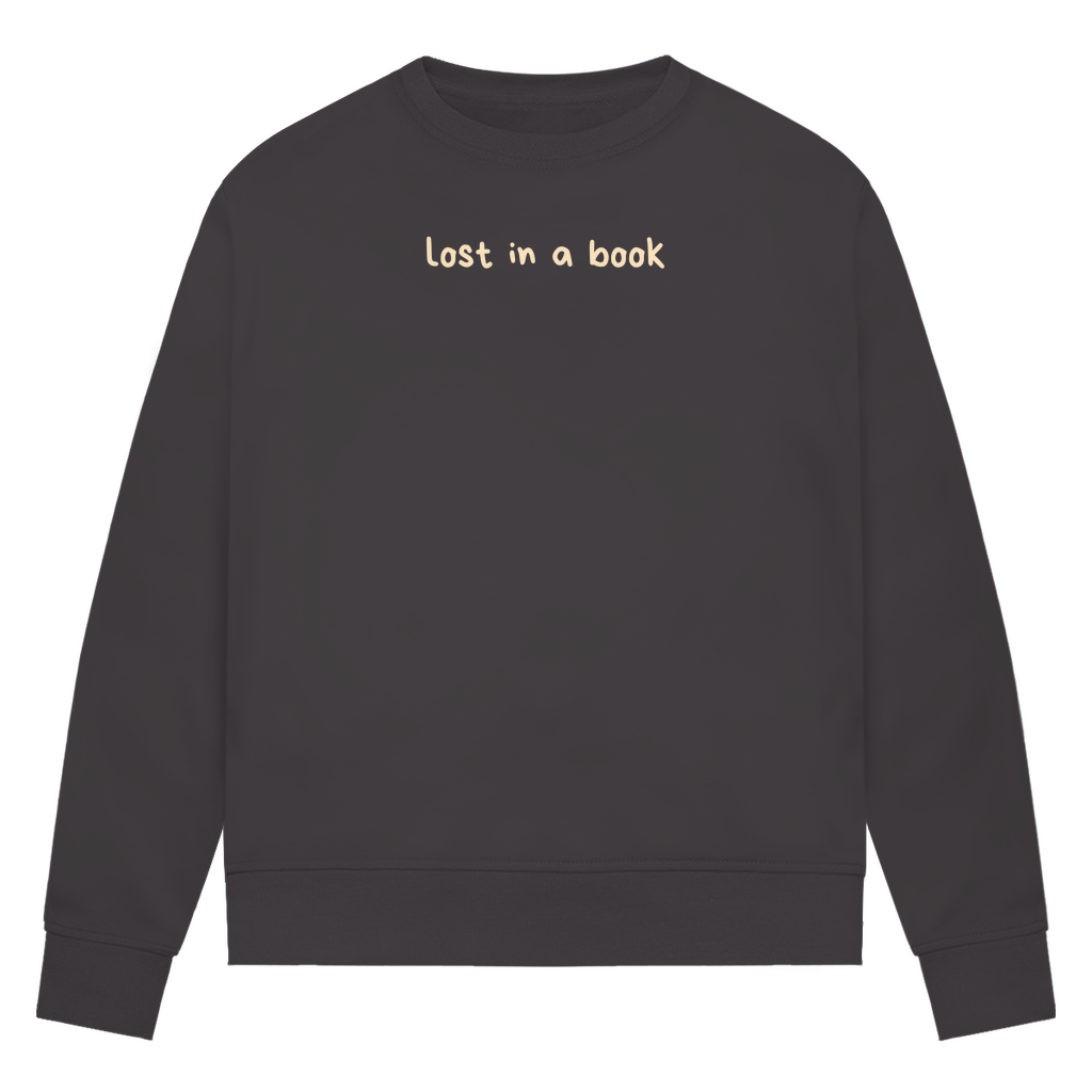 Sweatshirt "lost in a book"