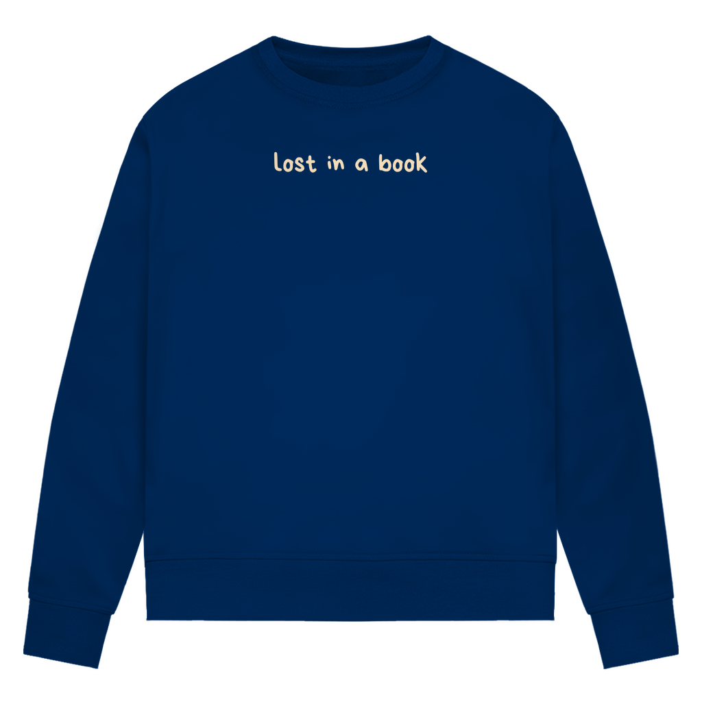 Sweatshirt "lost in a book"