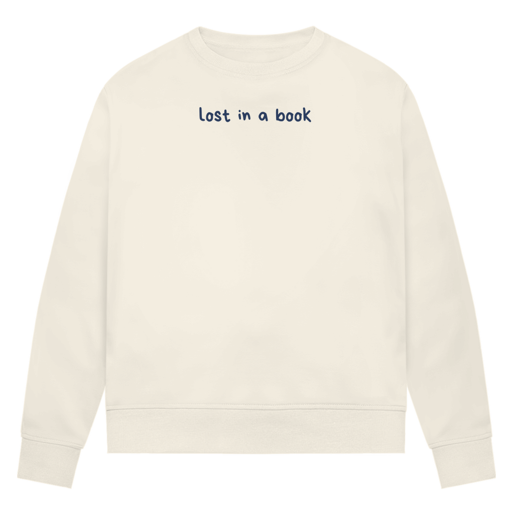 Sweatshirt "lost in a book"