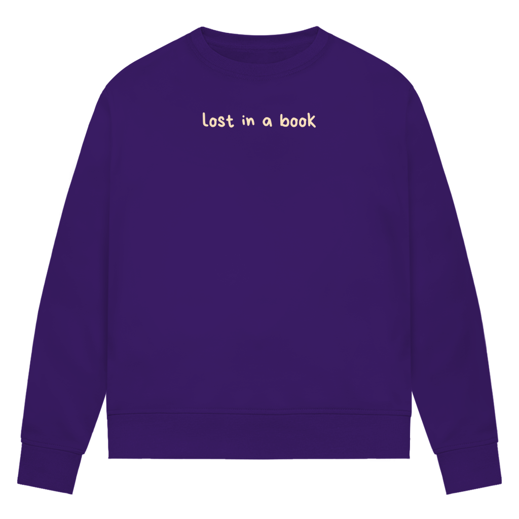 Sweatshirt "lost in a book"
