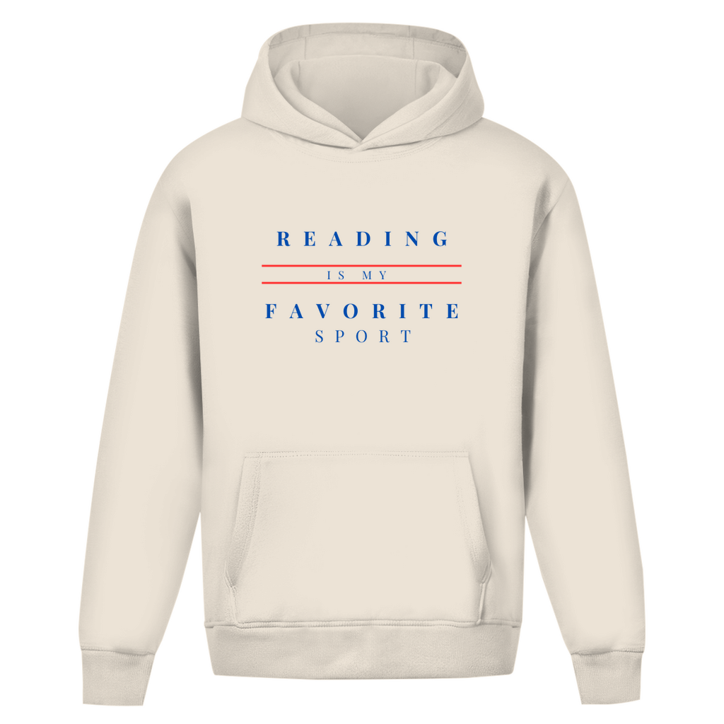 Oversize Hoddie "Reading is my favorite sport"